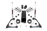 Suspension Lift Kit - 3-1/2 in Lift - Blocks / Hardware / Shocks / Skid Plate / Upper Control Arm - GM Fullsize Truck 2007-16 - Kit thumbnail 1