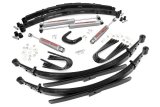 Suspension Lift Kit - 4 in Lift - Brackets / Bushings / Hardware / Leaf Springs / Shocks - GM Fullsize SUV 1977-91 - Kit thumbnail 1