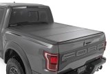 Tonneau Cover - Folding - Aluminum - Black - 5 ft 7 in Bed - Ford Fullsize Truck 2021-24 - Kit thumbnail 1