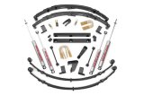 Suspension Lift Kit - 4 in Lift - Brackets / Bushings / Hardware / Leaf Springs / Shocks - Jeep Wrangler YJ 1987-95 - Kit thumbnail 1