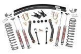 Suspension Lift Kit - 4-1/2 in Lift - Brackets / Bushings / Hardware / Leaf Springs / Shocks - Jeep Cherokee 1984-2001 - Kit thumbnail 1