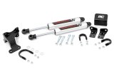 Steering Stabilizer - V2 Series - Dual - Hardware Included - Steel - Silver Powder Coat - 2 in or More Lift - Jeep Wrangler JK 2007-18 - Kit thumbnail 1