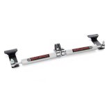 Steering Stabilizer - N3 Series - Dual - Hardware Included - Steel - Silver Powder Coat - 2 in or More Lift - Ford Fullsize Truck 1999-2005 - Kit thumbnail 1