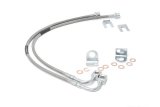 Brake Hose Kit - DOT Approved - PTFE Lined - Braided Stainless - 4 to 6 in Lift - Front - Jeep Wrangler JK 2007-18 - Kit thumbnail 1