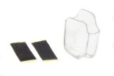 Radio Receiver Holder - Hook and Loop Helmet Mount - Plastic - Clear - Raceceiver Radio Receivers - Each thumbnail 1