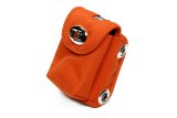 Storage Pouch - Transponder - Clear Viewing Window - Zip-Tie Mount - Nylon - Orange - Each thumbnail 1