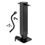 Trailer Jack - Pro Series - Manual - Sidewind - 12-1/2 in Of Travel - 12000 lb Capacity - Steel - Black Powder Coat - Each thumbnail 1
