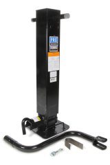 Trailer Jack - Pro Series - Manual - Sidewind - 12-1/2 in Of Travel - 12000 lb Capacity - Steel - Black Powder Coat - Each thumbnail 1