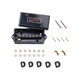 Junction Box - Panel Mount - 7 Posts - Insulated - Plastic - Black - Each thumbnail 1