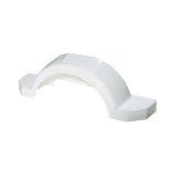 Trailer Fender - Plastic - White - 13 in Trailer Wheels - Each thumbnail 1
