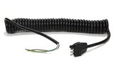 Trailer Light Wiring Harness - Trailer Side 4 Flat - 11 ft Long - Coiled - Brake / Tail Light Harness - Universal Trailer - Each thumbnail 1