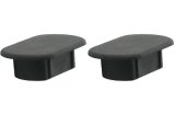 Trailer Rail Caps - Push-In - Puck Plug Cover - Plastic - Black - Reese 16K / 18K / 24K Signature Series Fifth Wheel Rails - Pair thumbnail 1