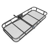 Cargo Carrier - Rambler - 48 x 20 in - 300 lb Capacity - 1-1/4 in Hitch Mount - Steel - Black Powder Coat - Each thumbnail 1