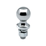 Hitch Ball - 1-7/8 in Ball - 3/4 in Shank - 2000 lb Capacity - Steel - Chrome - Each thumbnail 1