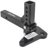 Hitch Shank Bar - 2 in Hitch - 12 in Long - 5-1/4 in Drop - 6000 lb Tongue Weight - Hardware / Sway Control Tab Included - Steel - Black Powder Coat - Each thumbnail 1