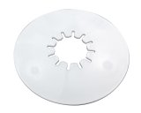 Lube Plate - 10 in Diameter - 3/16 in Thick - Nylon - White - 5th Wheel Trailers - Each thumbnail 1