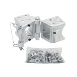 Trailer Tongue Conversion Kit - 7500 lb Capacity - Bolt-On - Fold-Away - Mounting Hardware Included - Steel - Zinc Plated - Kit thumbnail 1