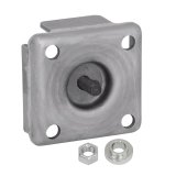 Trailer Jack Mount - Weld-On - Bushing / Hardware Included - Steel - Natural - Select Fulton Swivel Jacks - Kit thumbnail 1