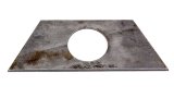 Jack Support Plate - 2.29 in Diameter Hole - Steel - Natural - Bulldog A-Frame Jacks - Each thumbnail 1