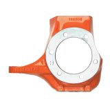 Steering Knuckle - Driver Side - Iron - Orange Powder Coat - Kingpin - Dana 60 - Each thumbnail 1