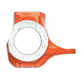 Steering Knuckle - Passenger Side - Iron - Orange Powder Coat - Kingpin - Dana 60 - Each thumbnail 1