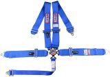 Harness - 5 Point - Camlock - SFI 16.1 - Pull Down Adjust - Bolt-In / Wrap Around - Individual Harness - Blue - Kit thumbnail 1