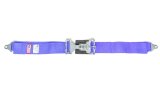 Lap Belt - Latch and Link - SFI 16.1 - 64 in Length - 3 in Width - Pull Down Adjust - Bolt-In - Blue - Each thumbnail 1