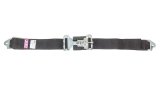 Lap Belt - Latch and Link - SFI 16.1 - 64 in Length - 3 in Width - Pull Down Adjust - Clip-In - Black - Each thumbnail 1