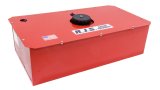Fuel Cell and Can - Classic Oval / Road Race - 22 gal - 33 in Wide x 17.25 in Deep x 9.5 in Tall - 8 AN Male Outlet - 6 AN Male Vent - Foam - Steel - Red Powder Coat - Each thumbnail 1