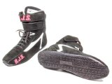 Driving Shoe - Redline High Top - High-Top - SFI 3.3/5 - Leather Outer - Nomex Inner - Black - 11 Mens / 12.5 Womens - Pair thumbnail 1
