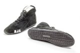 Driving Shoe - Redline Mid Top - Mid-Top - SFI 3.3/5 - Suede Outer - Nomex Inner - Black - 12 Mens / 13.5 Womens - Pair thumbnail 1