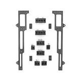 Spark Plug Wire Loom - Valve Cover Mount - 7-9 mm - Horizontal - Black Bracket Included - Plastic - Black - Clamp Style - Small Block Chevy - Kit thumbnail 1