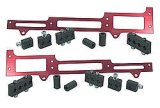 Spark Plug Wire Loom - Valve Cover Mount - 7-9 mm - Horizontal - Red Bracket Included - Plastic - Black - Clamp Style - Small Block Chevy - Kit thumbnail 1