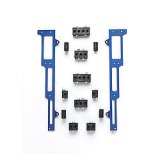 Spark Plug Wire Loom - Valve Cover Mount - 7-9 mm - Horizontal - Blue Bracket Included - Plastic - Black - Clamp Style - Big Block Chevy - Kit thumbnail 1