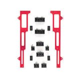 Spark Plug Wire Loom - Valve Cover Mount - 7-9 mm - Horizontal - Red Bracket Included - Plastic - Black - Clamp Style - Big Block Chevy - Kit thumbnail 1