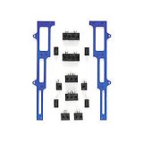 Spark Plug Wire Loom - Valve Cover Mount - 7-9 mm - Black / Blue Anodized - Small Block Ford - Kit thumbnail 1