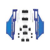 Spark Plug Wire Loom - Valve Cover Mount - 7-9 mm - Vertical - Blue Bracket Included - Plastic - Black - Center Bolt Valve Cover - Clamp Style - Small Block Chevy - Kit thumbnail 1