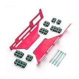 Spark Plug Wire Loom - Valve Cover Mount - 7-9 mm - Vertical - Red Bracket Included - Plastic - Black - Center Bolt Valve Cover - Clamp Style - Small Block Chevy - Kit thumbnail 1