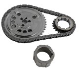 Timing Chain Set - Red Series - Single Roller - Keyway Adjustable - Needle Bearing - Billet Steel - 4X Reluctor - GM LS-Series - Kit thumbnail 1