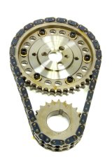 Timing Chain Set - Gold Series - Double Roller - Keyway Adjustable - Needle Bearing - Billet Steel - Small Block Chevy - Kit thumbnail 1