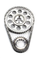 Timing Chain Set - Red Series - Double Roller - Keyway Adjustable - Needle Bearing - Billet Steel - Big Block Chevy - Kit thumbnail 1