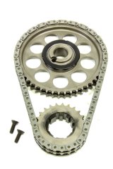 Timing Chain Set - Red Series - Double Roller - Keyway Adjustable - Billet Steel - Ford Cleveland / Modified - Kit thumbnail 1