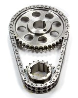 Timing Chain Set - Red Series - Double Roller - Keyway Adjustable - 0.005 in Shorter - Billet Steel - Pontiac V8 - Kit thumbnail 1