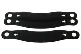 Helmet Shield Tear Off - Xstack - 4 mm Thick - 11.5 in Center to Center - Plastic - Smoked - Simpson / HJC / OMP / Zamp Helmets - Set of 3 thumbnail 1