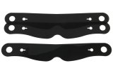 Helmet Shield Tear Off - Xstack - 4 mm Thick - 11.5 in Center to Center - Nose Notch - Plastic - Smoked - Simpson Helmets - Set of 3 thumbnail 1