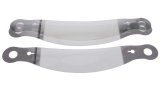 Helmet Shield Tear Off - Xstack 10 - 2 mm Thick - 12.375 in Center to Center - Plastic - Clear - Bell / Champion / G-Force / Pyrotect / RaceQuip / RCI Helmets - Set of 30 thumbnail 1