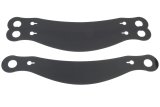 Helmet Shield Tear Off - Xstack - 4 mm Thick - 12.125 in Center to Center - Plastic - Smoked - Bell / G-Force / RJS / Zamp Helmets - Set of 3 thumbnail 1