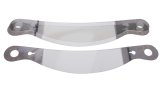 Helmet Shield Tear Off - Xstack 10 - 2 mm Thick - 12.75 in Center to Center - Plastic - Clear - Simpson / Impact Helmets - Set of 30 thumbnail 1