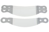 Helmet Shield Tear Off - Perimeter Seal - 2 mm Thick - 12.75 in Center to Center - Plastic - Clear - Simpson / Impact Helmets - Set of 30 thumbnail 1