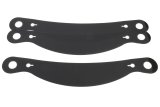 Helmet Shield Tear Off - Xstack - 4 mm Thick - 12.75 in Center to Center - Plastic - Smoked - Simpson / Impact Helmets - Set of 3 thumbnail 1